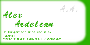 alex ardelean business card